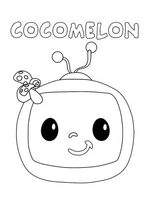 CoComelon boyama sayfası,  coloring page, Logo Cocomelon 1 boyama sayfası, 