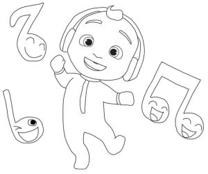 CoComelon boyama sayfası,  coloring page, Küçük Johnny boyama sayfası, 