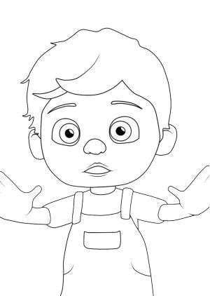 CoComelon boyama sayfası,  coloring page, Tomtom boyama sayfası, 