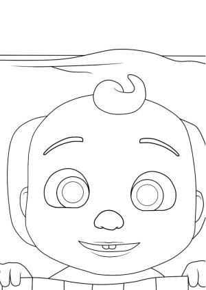 CoComelon boyama sayfası,  coloring page, Küçük Johnny Uyumaya Gidiyor boyama oyunu, 