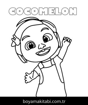 CoComelon boyama sayfası – sanatsal çalışma, çocuklar için