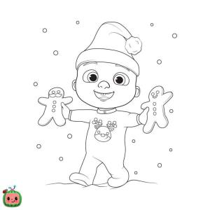 CoComelon boyama sayfası,  coloring page, Sonunda Noel!, 