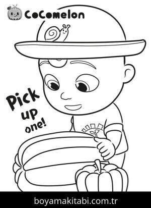 CoComelon boyama sayfası – evde etkinlik, ücretsiz yazdır