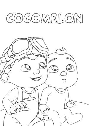 CoComelon boyama sayfası,  coloring page, Jay – Jay ve Tom Tom boyama sayfası, 