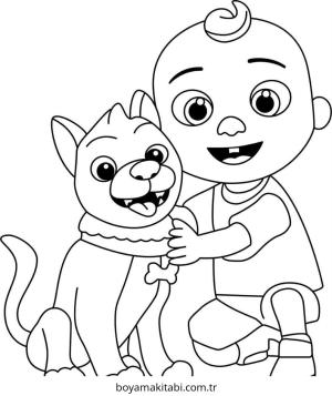 CoComelon boyama sayfası – boyama çalışması, yaratıcılığı geliştirir