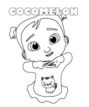 CoComelon boyama sayfası,  coloring page, Cocomelon Cece boyama sayfası, 