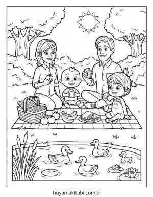 CoComelon boyama sayfası – PDF indir, sevimli karakter