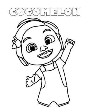 CoComelon boyama sayfası,  coloring page, Nina Cocomelon boyama sayfası, 