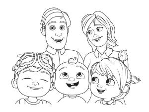 CoComelon boyama sayfası,  coloring page, Cocomelon 1 boyama sayfası, 