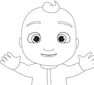 CoComelon boyama sayfası,  coloring page, Küçük Johnny Cocomelon boyama oyunu, 