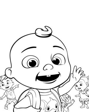 CoComelon boyama sayfası,  coloring page, Johnny ve Arkadaşları 1 boyama oyunu, 