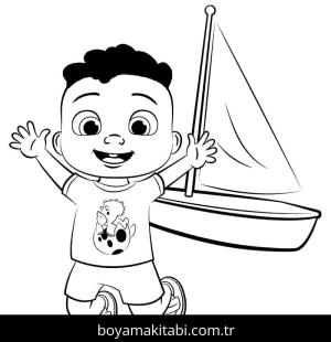CoComelon boyama sayfası – ücretsiz yazdır, boyama etkinliği