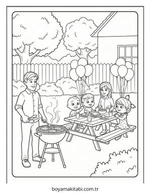 CoComelon boyama sayfası – PDF indir, sevimli karakter