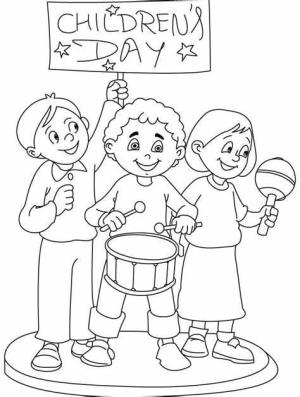 Çocuk Bayramı boyama sayfası,  coloring page, Ücretsiz Çocuk Bayramı, 