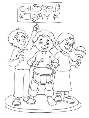 Çocuklar boyama sayfası,  coloring page, Erkeklerin Çocuk Bayramı Kutlu Olsun, 