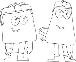 Colourblocks boyama sayfası, Colourblocks coloring page, , 