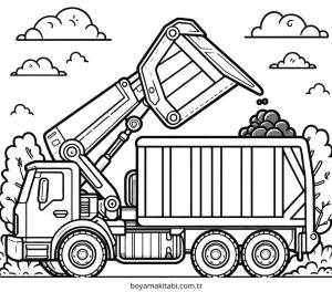 Çöp Kamyonu Boyama