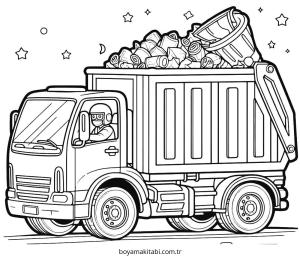 Çöp Kamyonu Boyama