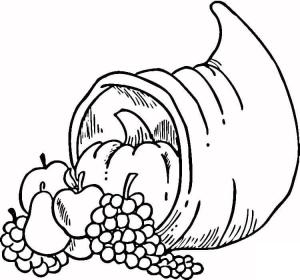 Cornucopia boyama sayfası,  coloring page, Cornucopia ücretsiz, 