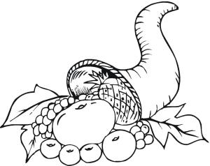 Cornucopia boyama sayfası,  coloring page, Cornucopia ücretsiz Yazdırılabilir, 