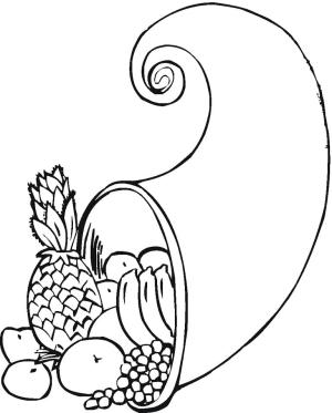 Cornucopia boyama sayfası,  coloring page, Cornucopia Iyi, 