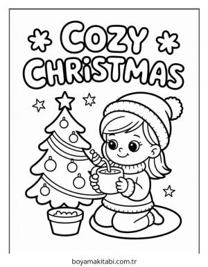Cozy boyama sayfası – çocuklar için, çizgi film temalı