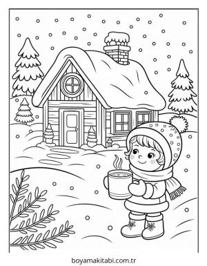 Cozy boyama sayfası – yaratıcılığı geliştirir, keyifli zaman