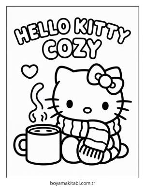 Cozy boyama sayfası – boyama çalışması, yaratıcılığı geliştirir