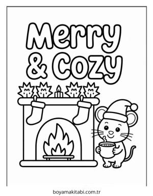 Cozy boyama sayfası – çocuklar için, çizgi film temalı