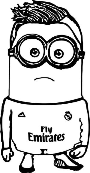 Cristian Ronaldo boyama sayfası,  coloring page, Minion Cristiano Ronaldo, 