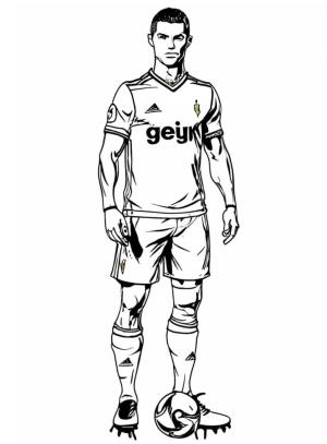 Cristian Ronaldo boyama sayfası,  coloring page, İnanılmaz Cristiano Ronaldo, 