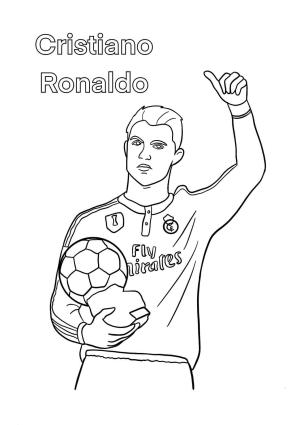 Cristian Ronaldo boyama sayfası,  coloring page, Cristiano Ronaldo Como, 