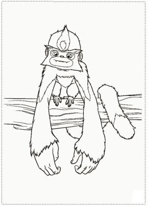 Crood’lar boyama sayfası,  coloring page, Punch Monkey, 