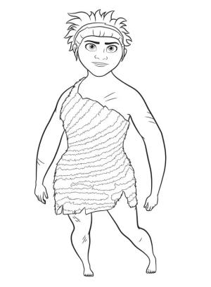 Crood’lar boyama sayfası,  coloring page, Ugga, 