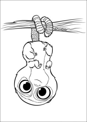 Crood’lar boyama sayfası,  coloring page, Bear Pear, 