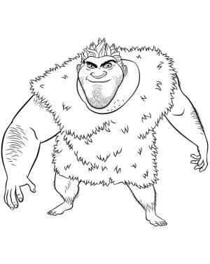 Crood’lar boyama sayfası,  coloring page, Grug Crood, 