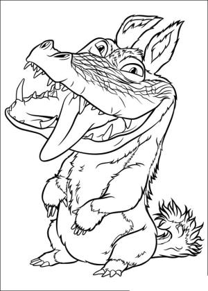 Crood’lar boyama sayfası,  coloring page, Crocopup Douglas, 