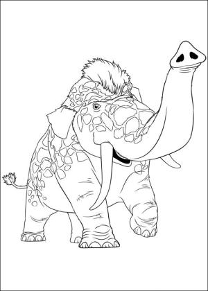 Crood’lar boyama sayfası,  coloring page, Girelephant, 