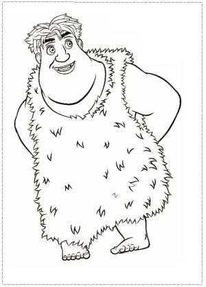 Crood’lar boyama sayfası,  coloring page, Thunk, 