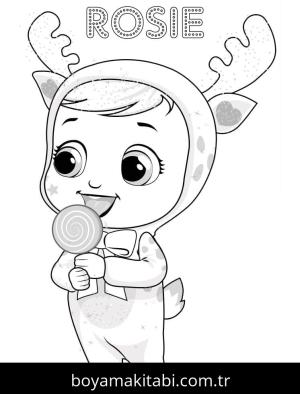 Cry Babies boyama sayfası – yaratıcılık, eğlenceli etkinlik