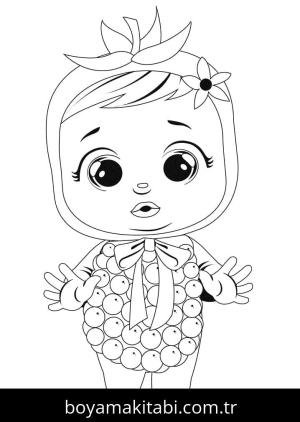 Cry Babies boyama sayfası – boyama çalışması, yaratıcılığı geliştirir