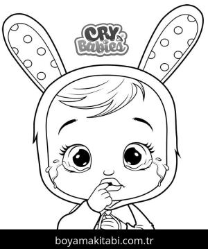 Cry Babies boyama sayfası – keyifli zaman, renkli çizimler