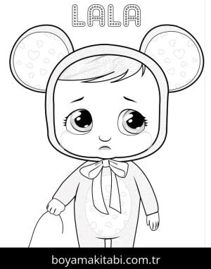 Cry Babies boyama sayfası – yaratıcılığı geliştirir, keyifli zaman