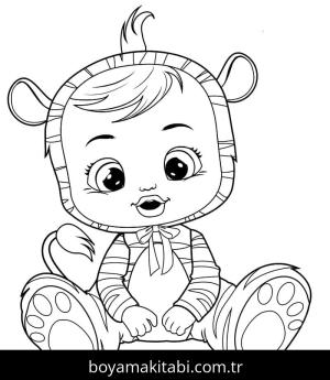 Cry Babies boyama sayfası – eğitici aktivite, yaratıcılık