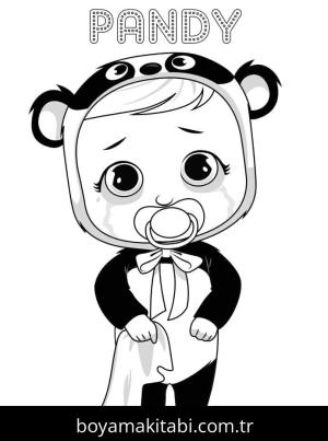 Cry Babies boyama sayfası – sanatsal çalışma, çocuklar için