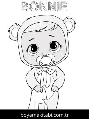 Cry Babies boyama sayfası – sanatsal çalışma, çocuklar için