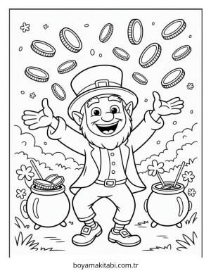 Cüce boyama sayfası – PDF indir, sevimli karakter
