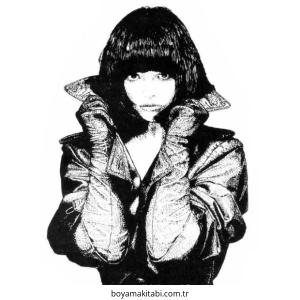 Cyberpunk  boyama sayfası – yaratıcılık, eğlenceli etkinlik