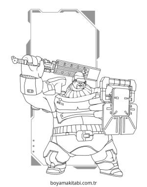 Cyberpunk  boyama sayfası – evde etkinlik, ücretsiz yazdır