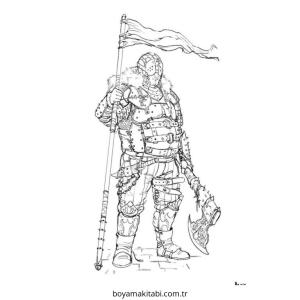 Cyberpunk  boyama sayfası – çocuklar için, çizgi film temalı